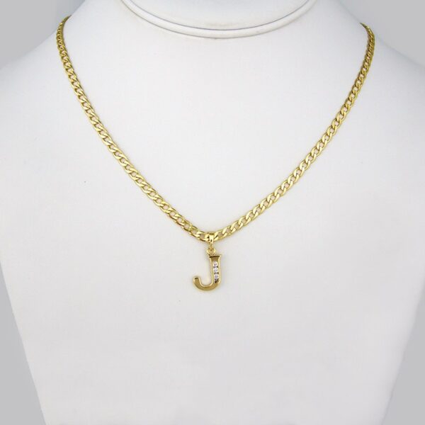 Cadenas & Colgantes/Chain W/Pendants / 14K Real Color/  Zircon Stone/  3mm x 45cm// SET186