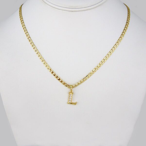 Cadenas & Colgantes/Chain W/Pendants / 14K Real Color/  Zircon Stone/  3mm x 45cm// SET188
