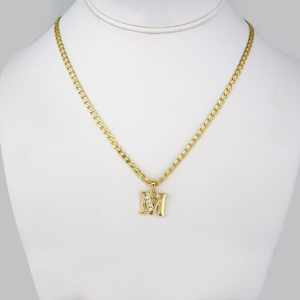 Cadenas & Colgantes/Chain W/Pendants / 14K Real Color/  Zircon Stone/  3mm x 45cm// SET189
