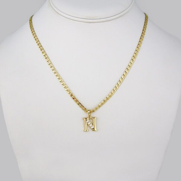 Cadenas & Colgantes/Chain W/Pendants / 14K Real Color/  Zircon Stone/  3mm x 45cm// SET190