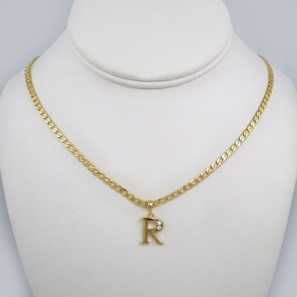 Cadenas & Colgantes/ Chain W/Pendants /14K Real Color/Zircon Stone/ 3mmx45cm// SET194