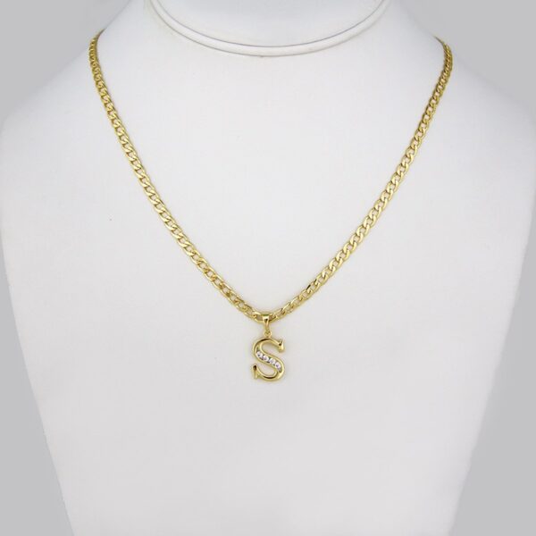 Cadenas & Colgantes/Chain W/Pendants / 14K Real Color/  Zircon Stone/  3mm x 45cm// SET196