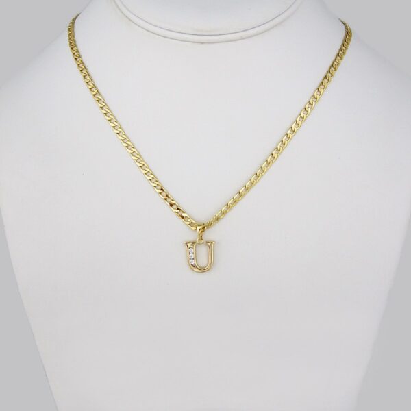 Cadenas & Colgantes/Chain W/Pendants / 14K Real Color/  Zircon Stone/  3mm x 45cm// SET198