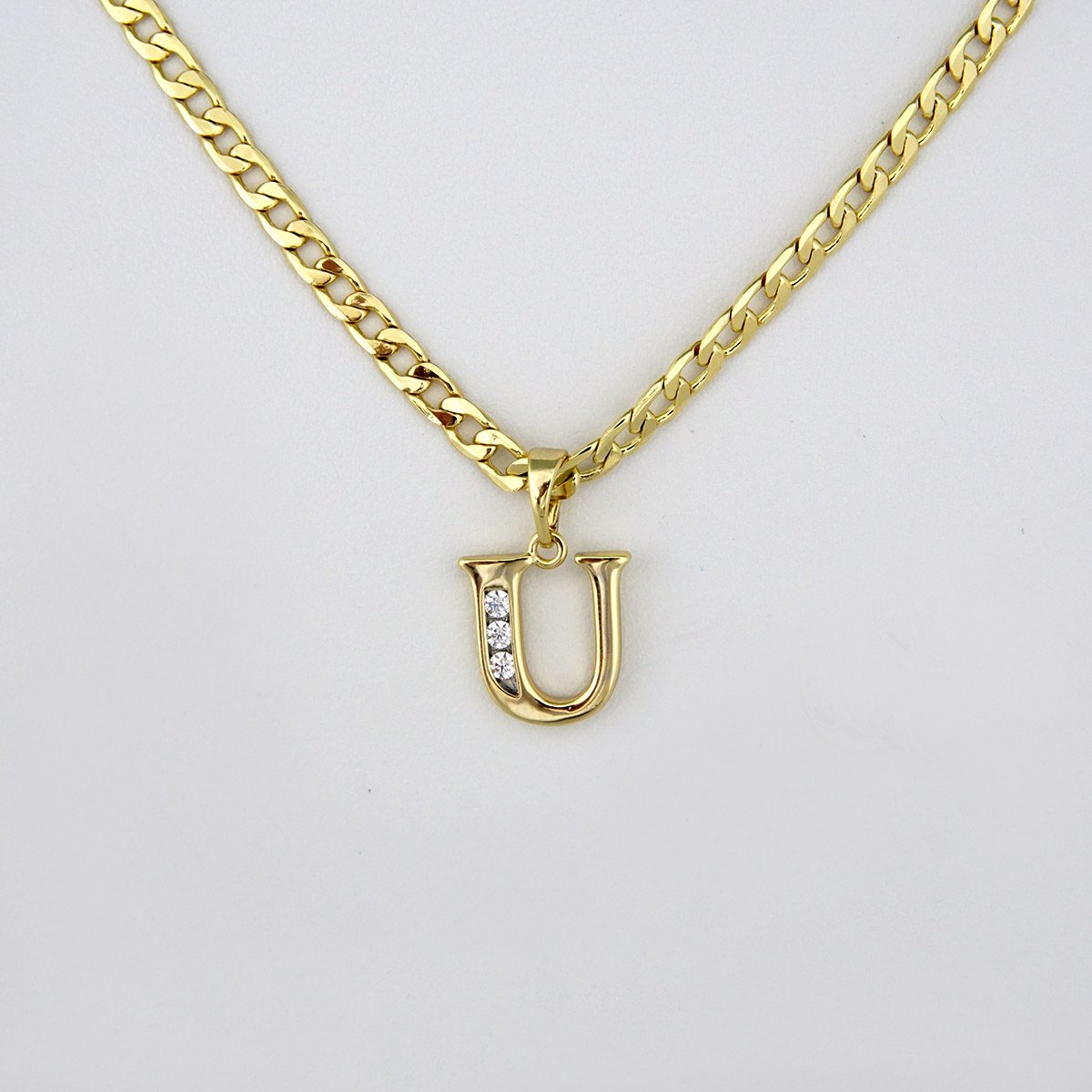 Cadenas & Colgantes/Chain W/Pendants / 14K Real Color/ Zircon Stone/ 3mm x 45cm// SET198 - Image 2