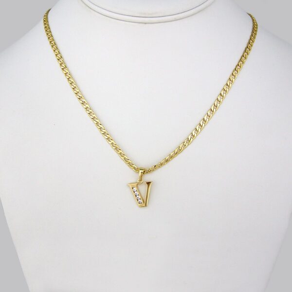 Cadenas & Colgantes/Chain W/Pendants / 14K Real Color/  Zircon Stone/  3mm x 45cm// SET199