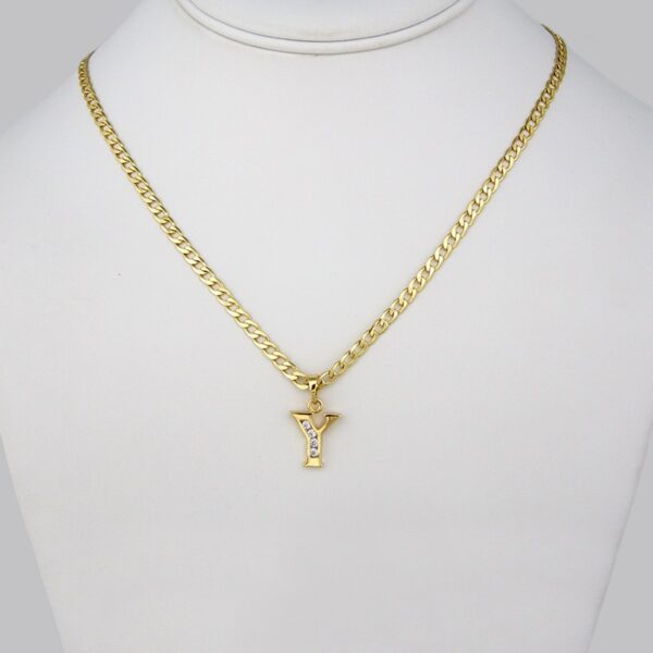 Cadenas & Colgantes/Chain W/Pendants / 14K Real Color/  Zircon Stone/  3mm x 45cm// SET202