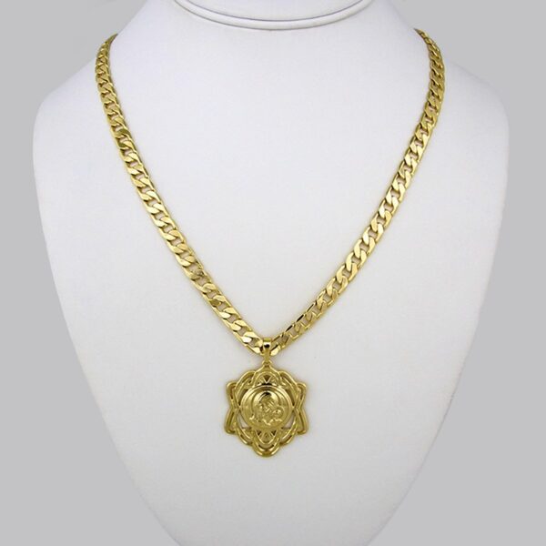 Cadenas & Colgantes/ Chain Men/ Pendants/ 14K Real Color/ Plain/ 7mm x60cm// SET206