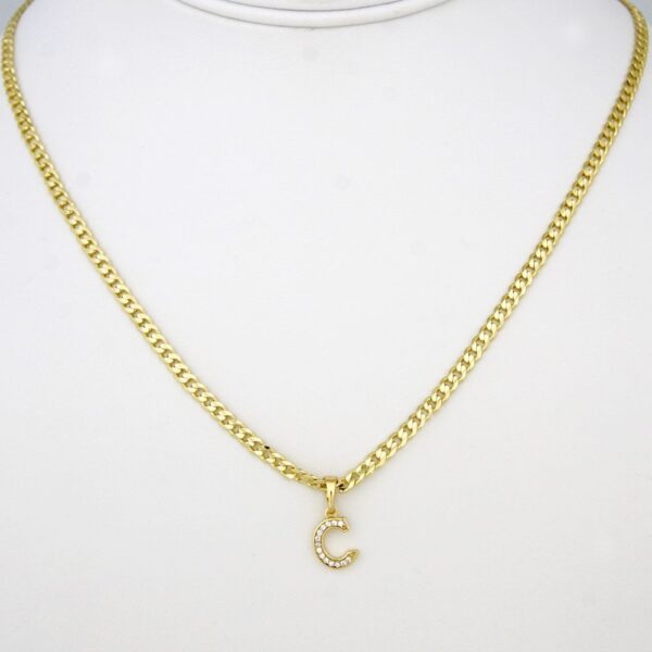 Cadenas & Colgantes/ Chain W/ Pendants   14K Real Color/  Zircon Stone/  2mm X 45cm//SET24