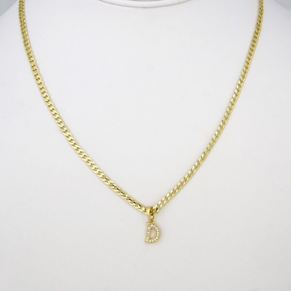 Cadenas & Colgantes/ Chain W/ Pendants   14K Real Color/  Zircon Stone/  2mm X 45cm// SET25