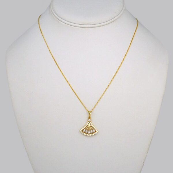 Cadenas & Colgantes/ Chain W/Pendants / 14K Real Color/ Zircon Stone/ 45cm// SET267