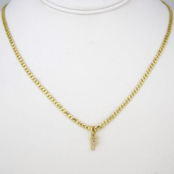 Cadenas & Colgantes/ Chain W/ Pendants   14K Real Color/  Zircon Stone/  2mm X 45cm //SET27