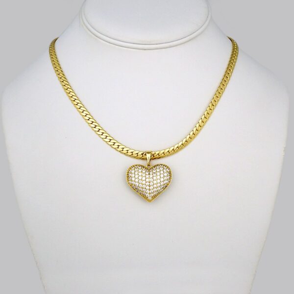 Cadenas & Colgantes/ Chain W/Pendants / 14K Real Color/ Zircon Stone/5mmx45cm// SET277