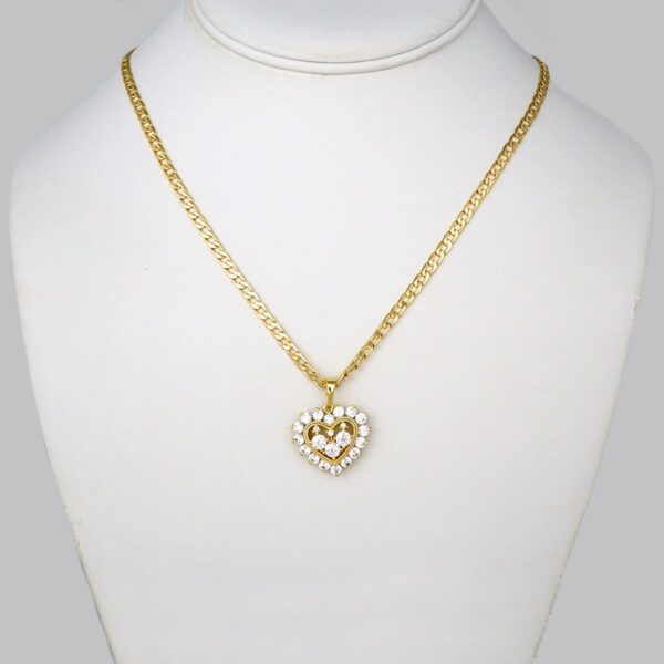 Cadenas & Colgantes/ Chain W/  Pendants/  14K Real Color/   Zircon Stone/  4mmx45cm// SET290