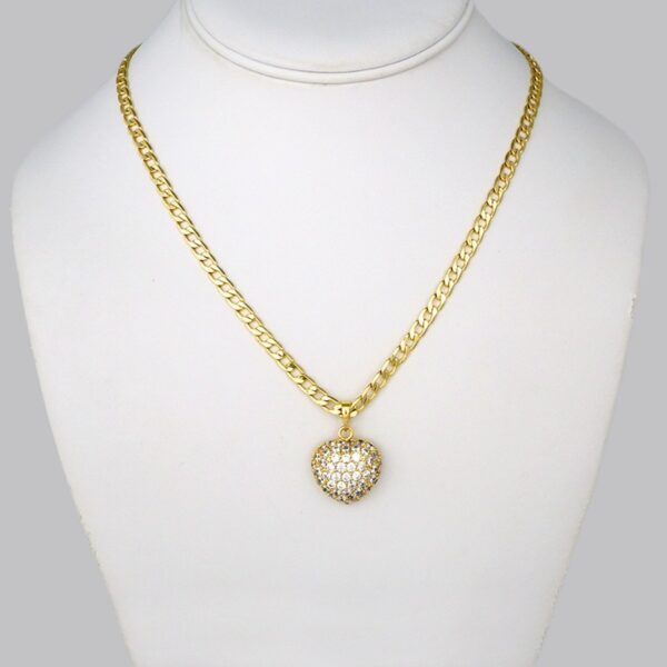 Cadenas & Colgantes/ Chain W/  Pendants/  14K Real Color/   Zircon Stone/  6mmx45cm// SET292