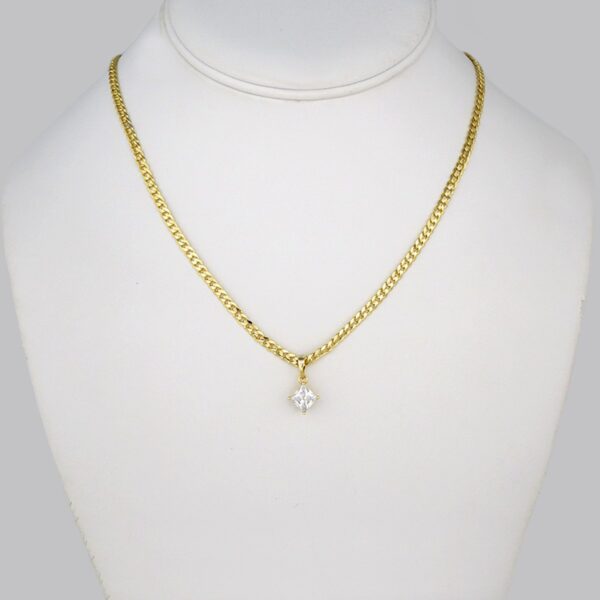 Cadenas & Colgantes/ Chain W/Pendants / 14K Real Color/ Zircon Stone/  3mm x 45cm// SET297
