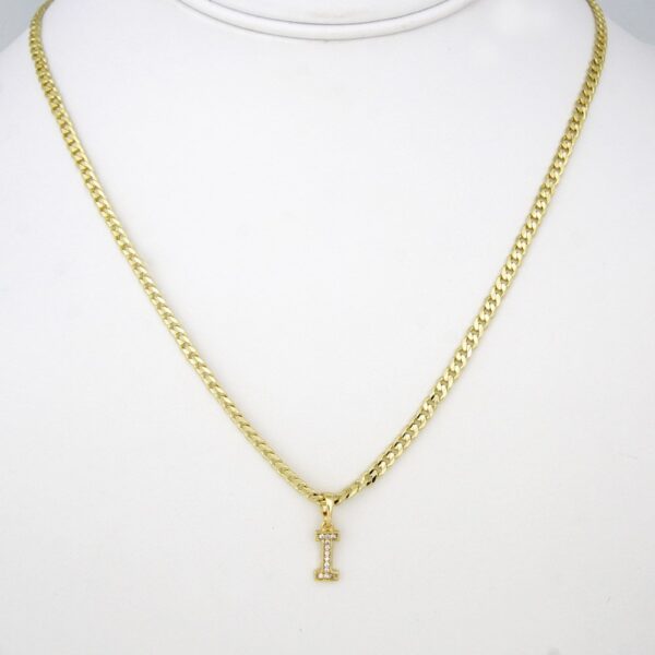 Cadenas & Colgantes/ Chain W/ Pendants  14K Real Color/ Zircon Stone/ 2mm X 45cm///SET30