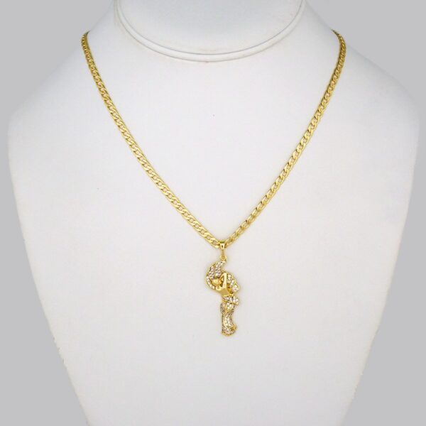 Cadenas & Colgantes/ Chain W/Pendants / 14K Real Color/ Zircon Stone/  3mm x 45cm// SET300