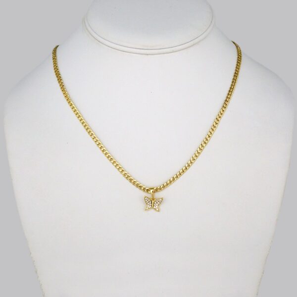 Cadenas & Colgantes/ Chain W/Pendants / 14K Real Color/ Zircon Stone/  3mm x 45cm// SET301