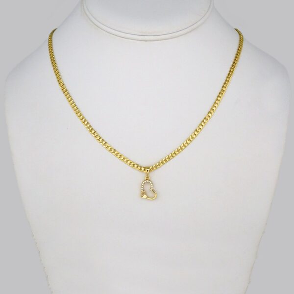 Cadenas & Colgantes/ Chain W/Pendants / 14K Real Color/ Zircon Stone/  3mm x 45cm// SET303
