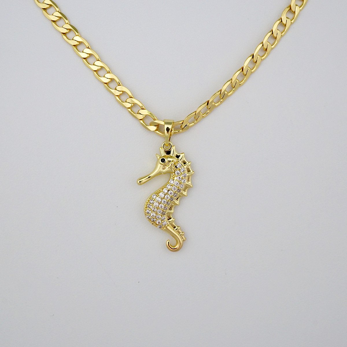 Cadenas & Colgantes/ Chain W/Pendants / 14K Real Color/ Zircon Stone/ 4mmx45cm// SET310 - Image 2