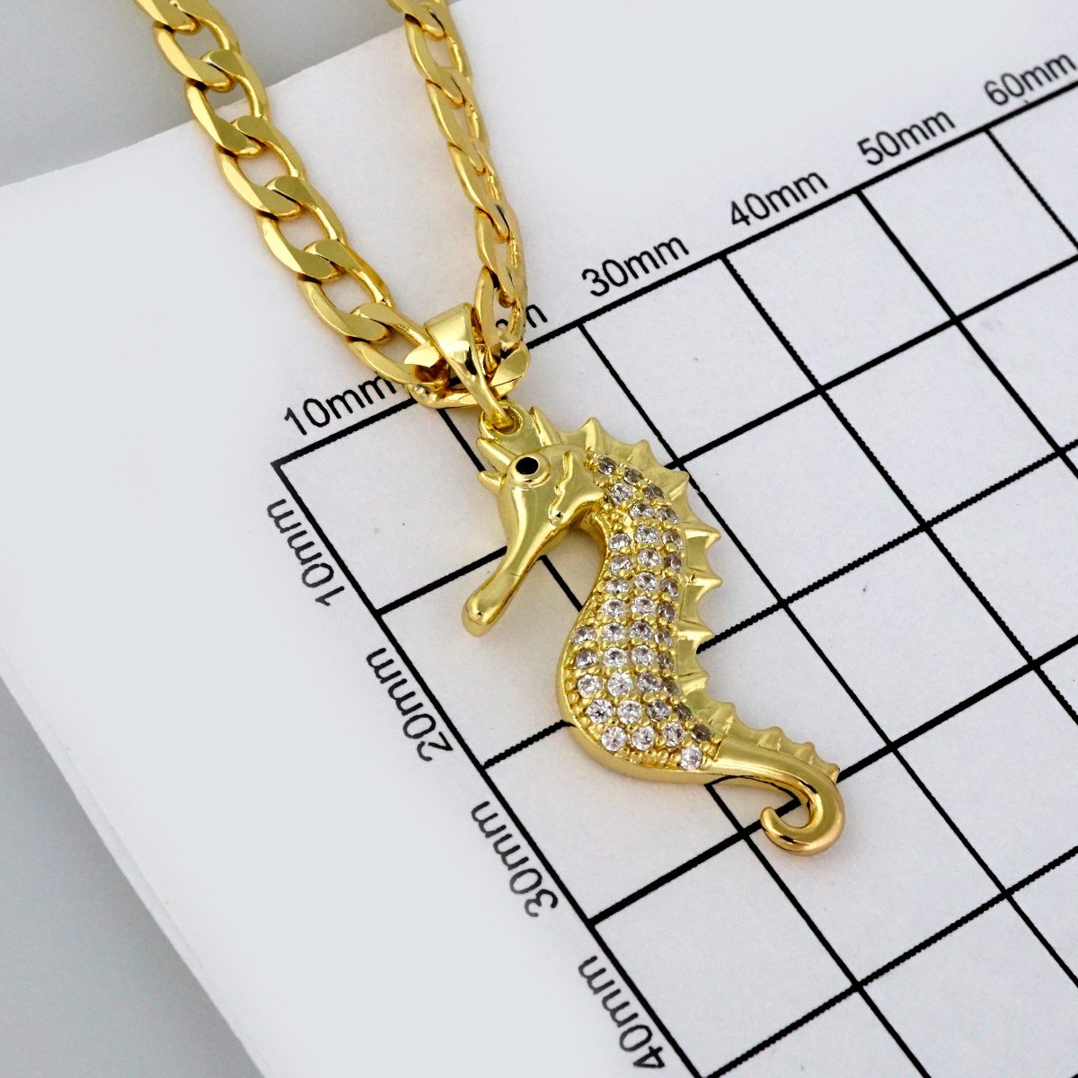 Cadenas & Colgantes/ Chain W/Pendants / 14K Real Color/ Zircon Stone/ 4mmx45cm// SET310 - Image 3