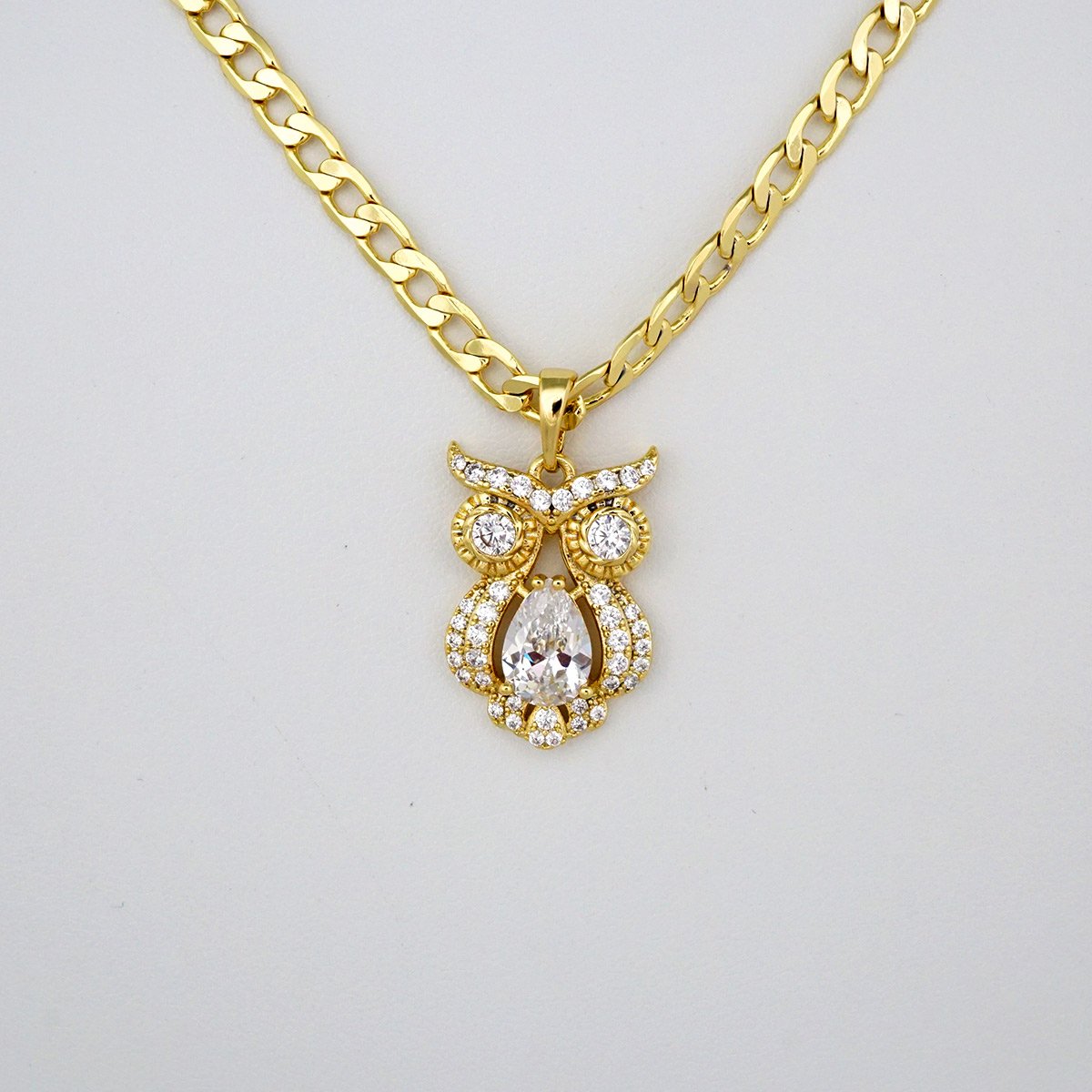 Cadenas & Colgantes/ Chain W/Pendants / 14K Real Color/ Zircon Stone/ 4mmx45cm// SET311 - Image 2
