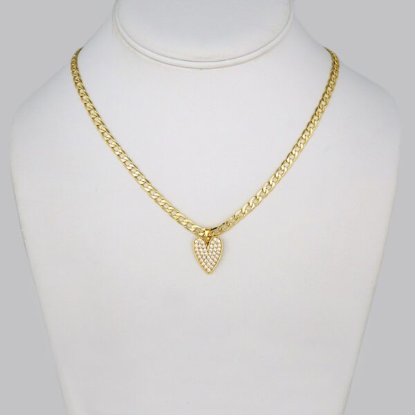 Cadenas & Colgantes/ Chain W/Pendants / 14K Real Color/ Zircon Stone/ 4mmx45cm// SET312