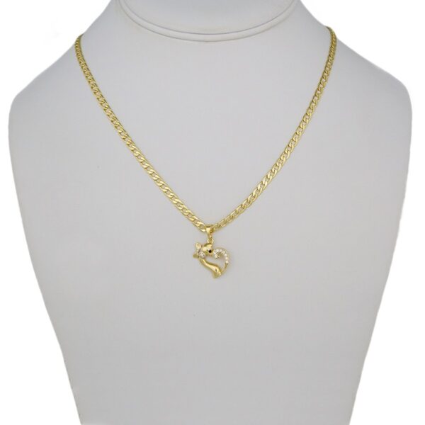 Cadenas & Colgantes/ Chain W/Pendants /  14K Real Color/  Zircon Stone/ 3mmx45cm// SET314