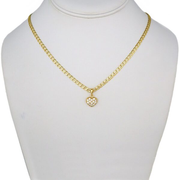 Cadenas & Colgantes/ Chain W/Pendants /  14K Real Color/  Zircon Stone/ 3mmx45cm// SET315