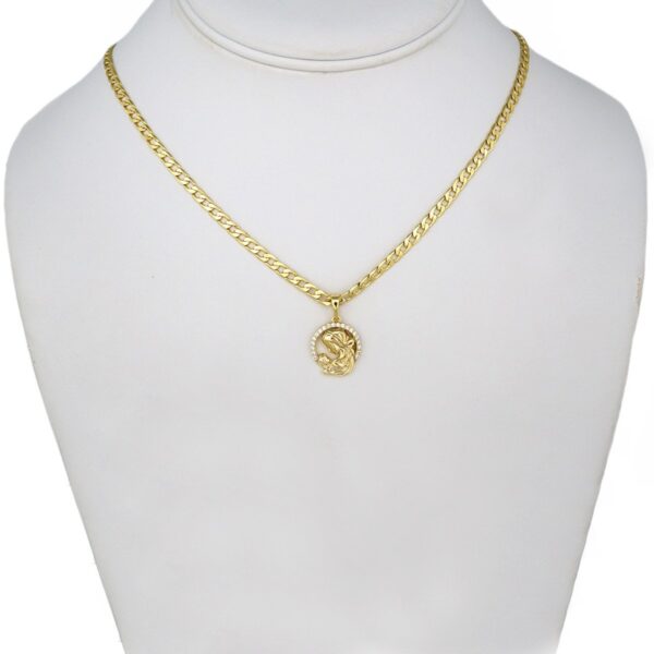 Cadenas & Colgantes/ Chain W/Pendants / 14K Real Color/ Zircon Stone/ 3mmx45cm// SET318