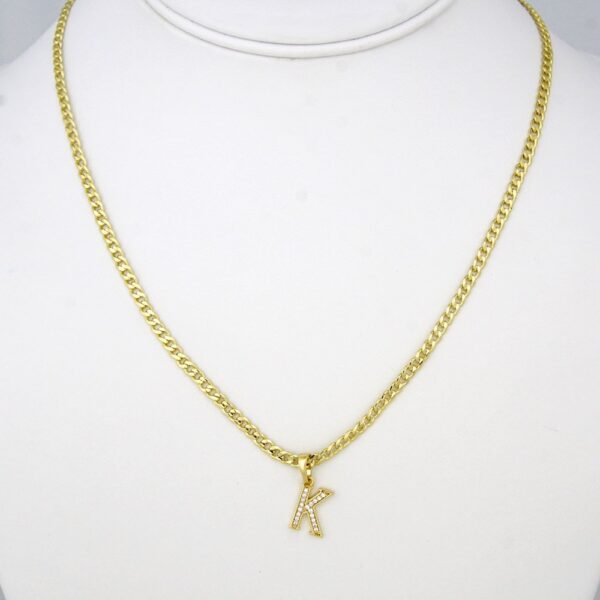 Cadenas & Colgantes/ Chain W/ Pendants  14K Real Color/ Zircon Stone/ 2mm X 45cm //SET32