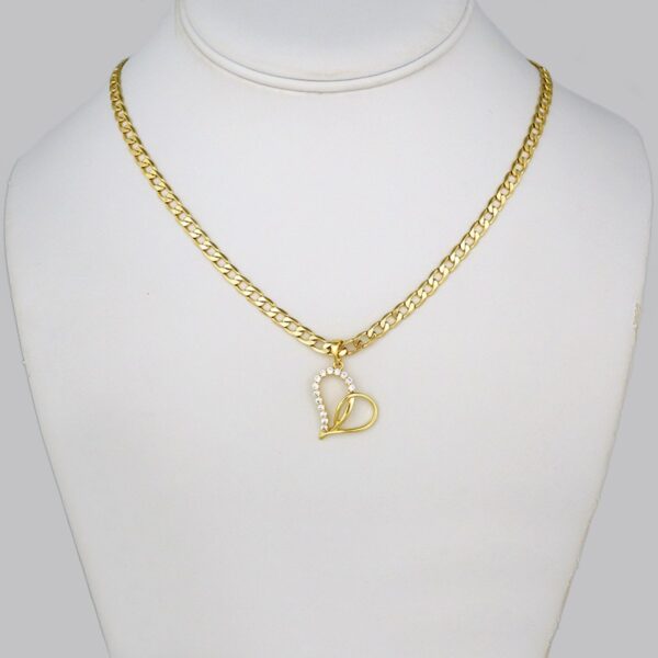 Cadenas & Colgantes/ Chain W/Pendants / 14K Real Color/ Zircon Stone/ 4mmx45cm// SET322
