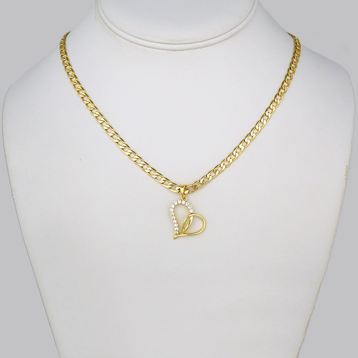 Cadenas & Colgantes/ Chain W/Pendants / 14K Real Color/ Zircon Stone/ 4mmx45cm// SET322