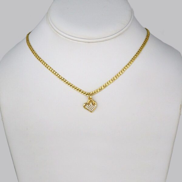 Cadenas & Colgantes/ Chain W/Pendants /14K Real Color/Zircon Stone/ 3mmx45cm// SET325