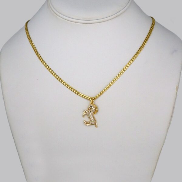 Cadenas & Colgantes/ Chain W/Pendants /  14K Real Color/  Zircon Stone/  3mmx45cm// SET328
