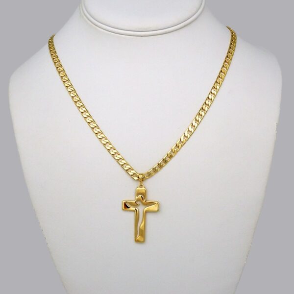 Cadenas & Colgantes/ Chain Men/Pendants/  14K Real Color/ Plain/  6mm x60cm// SET335