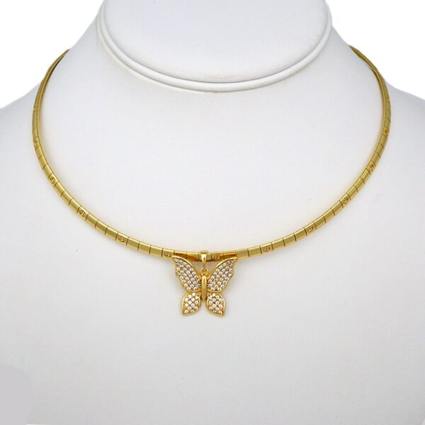 Cadenas & Colgantes/ Chain W/Pendants /  14K Real Color/  Zircon Stone/  4mm x45cm/ Aro// SET340