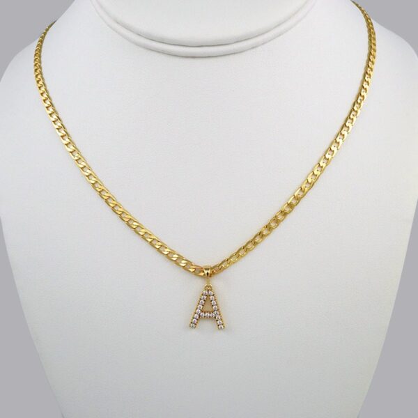 Cadenas & Colgantes/ Chain W/Pendants /14K Real Color/Zircon Stone/3mmx45cm// SET353