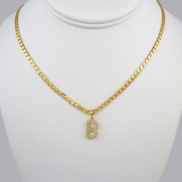 Cadenas & Colgantes/ Chain W/Pendants /  14K Real Color/  Zircon Stone/3mmx45cm// SET354