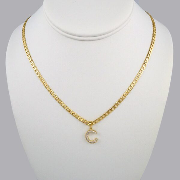 Cadenas & Colgantes/ Chain W/Pendants /  14K Real Color/  Zircon Stone/  3mmx45cm// SET355