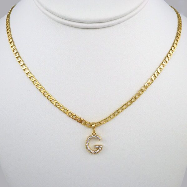 Cadenas & Colgantes/ Chain W/Pendants /  14K Real Color/  Zircon Stone/  3mmx45cm// SET359