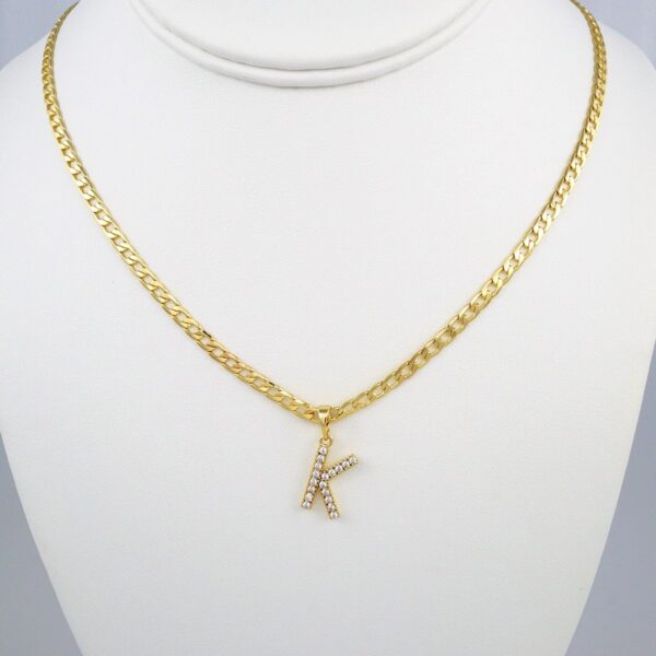 Cadenas & Colgantes/ Chain W/Pendants /  14K Real Color/  Zircon Stone/  3mmx45cm// SET363