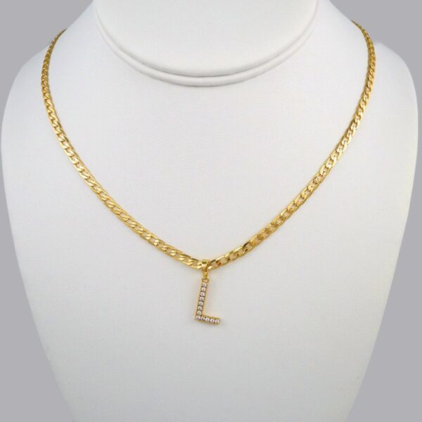 Cadenas & Colgantes/ Chain W/Pendants /  14K Real Color/  Zircon Stone/  3mmx45cm// SET364