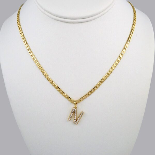 Cadenas & Colgantes/ Chain W/Pendants /  14K Real Color/  Zircon Stone/  3mmx45cm// SET366