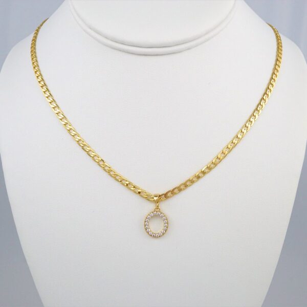 Cadenas & Colgantes/ Chain W/Pendants /  14K Real Color/  Zircon Stone/  3mmx45cm// SET367