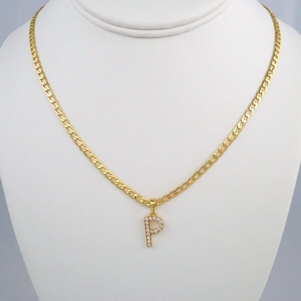 Cadenas & Colgantes/ Chain W/Pendants /  14K Real Color/  Zircon Stone/  3mmx45cm// SET368