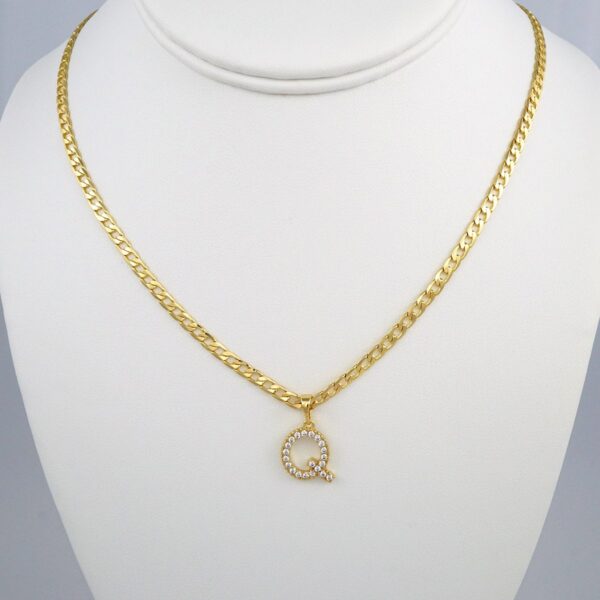 Cadenas & Colgantes/ Chain W/Pendants /  14K Real Color/  Zircon Stone/  3mmx45cm// SET369