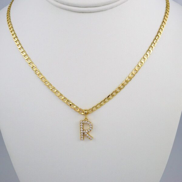 Cadenas & Colgantes/ Chain W/Pendants /  14K Real Color/  Zircon Stone/  3mmx45cm// SET370