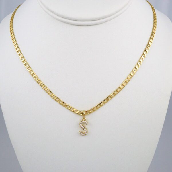 Cadenas & Colgantes/ Chain W/Pendants /  14K Real Color/  Zircon Stone/  3mmx45cm// SET371
