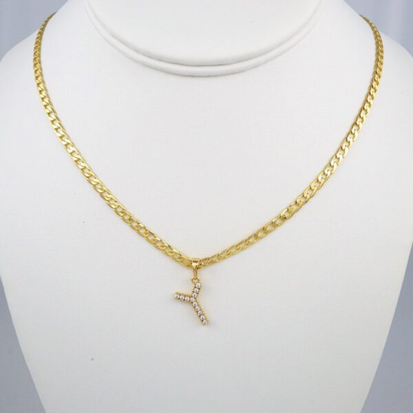 Cadenas & Colgantes/ Chain W/Pendants /  14K Real Color/  Zircon Stone/  3mmx45cm// SET377